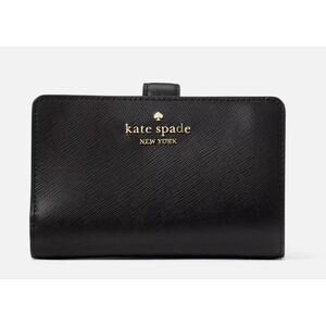 Kate Spade Madison Medium Compact Bifold Wallet Leather Black